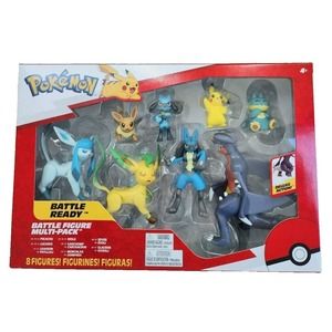 Pokemon Battle Ready Multi Pack 8 Figure Deluxe Action‎ Lucario Riolu Garchomp
